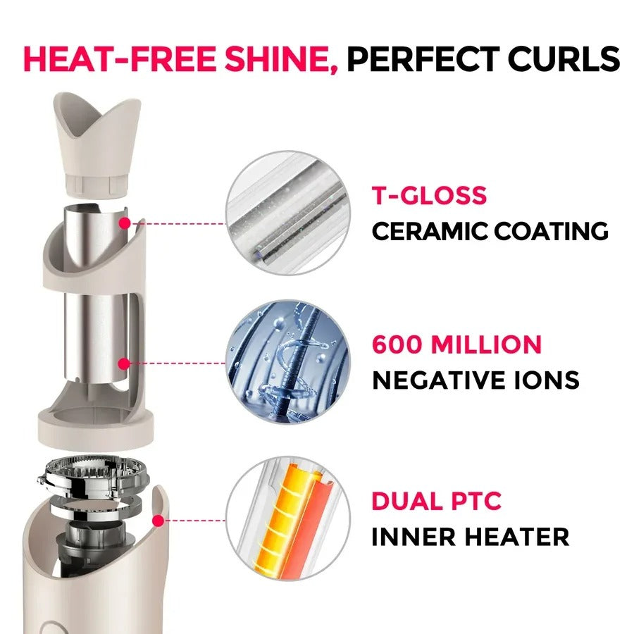 3-in-1 Automatic Curling Iron Large Wave Styling Curler